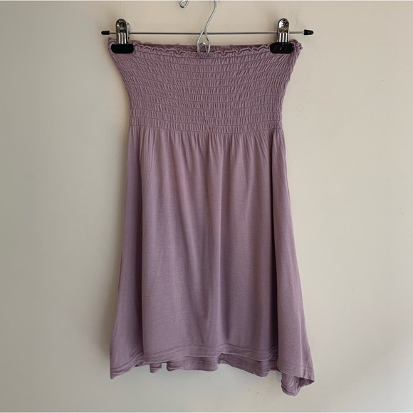 Aritzia Community Tube Top Strapless smocked bodice y2k 2000s Purple Size XXS - Picture 11 of 16